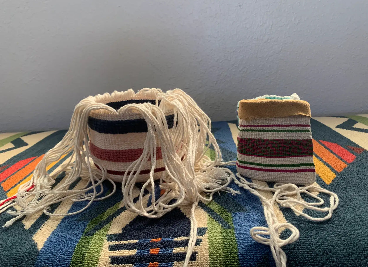 Plateau-style basket weaving w/ Colville tribal members