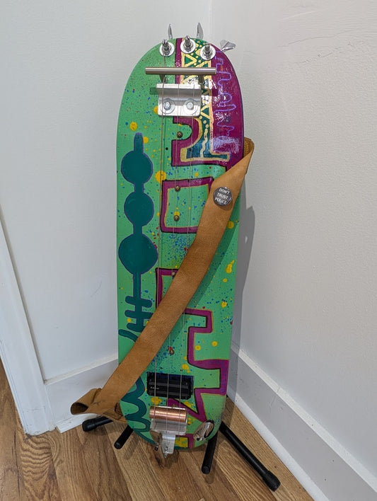 Skateboard Guitar with B Bender