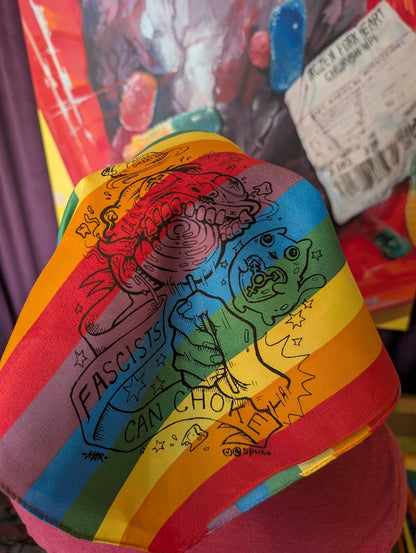 Fascists Can Choke - Rainbow Bandana