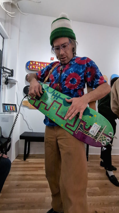 Skateboard Guitar with B Bender